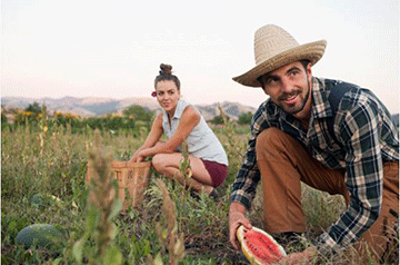 Food grown by Matt Sylvester and Helena Tuman, owners of Happy Acre Farm, will be part of the Seasonal Supper. (Photo courtesy of the Pacific Coast Farmers' Market Association.)