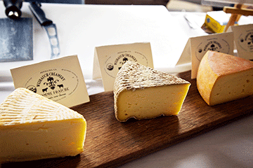 Handcrafted cheeses top the menu at the Artisan Cheese Festival. (Photo by Derrick Story) 