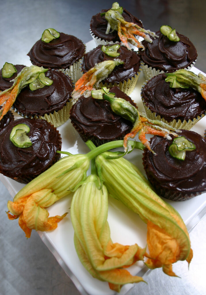 Spiced Chocolate Zucchini Cupcakes