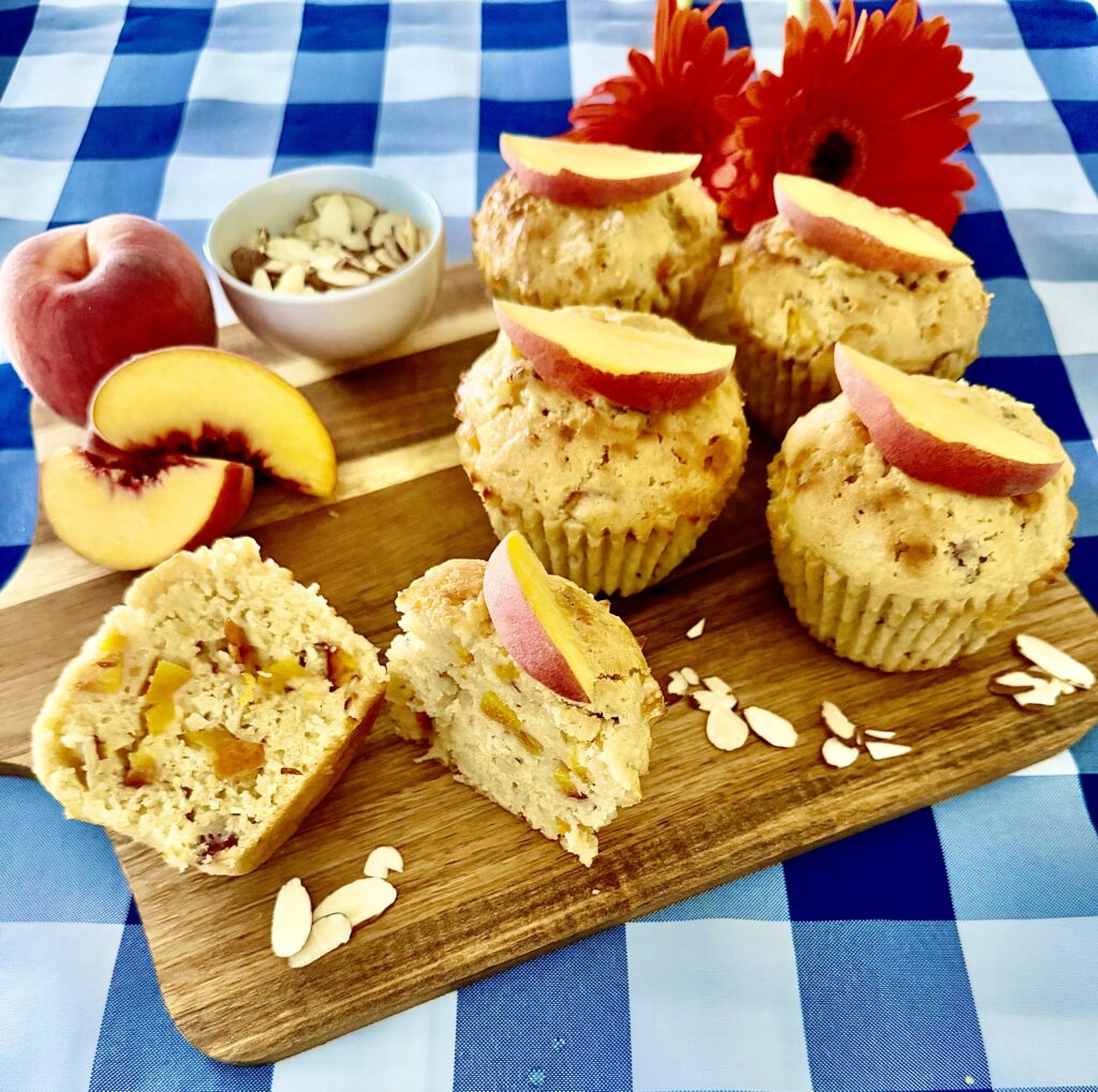 Peach and Almond Muffins